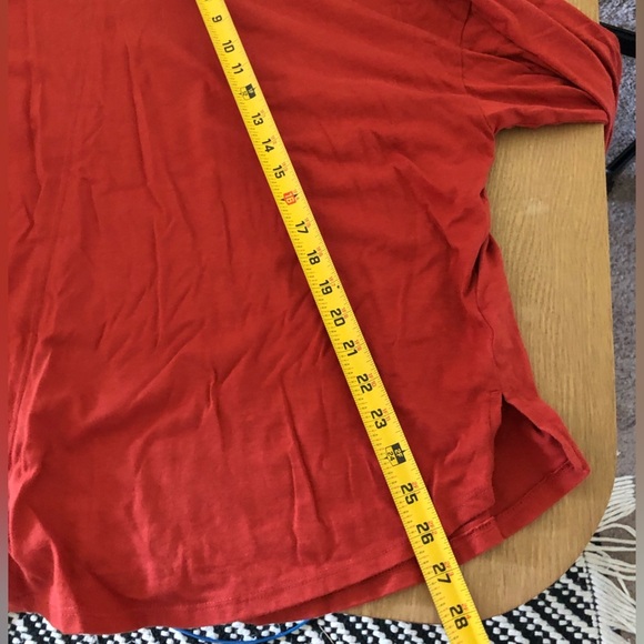 Madewell|Plus size burnt orange/rust color lightweight Crewneck sweater top•2X - Picture 10 of 11